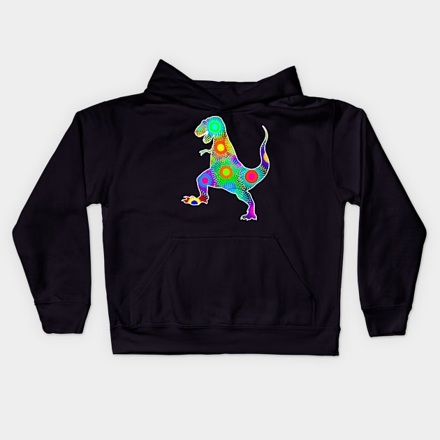 T. Rex Fireworks Kids Hoodie by Shrenk